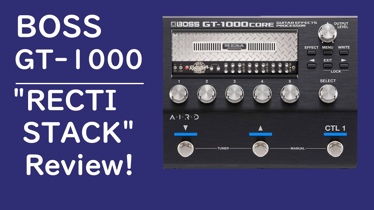 One of the best amp models ever? | Boss GT-1000 "RECTI STACK" Dual Rectifier Review for Metal!