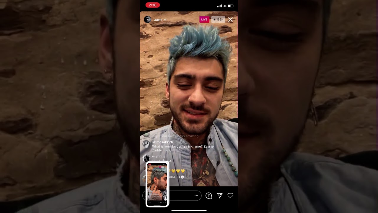 ZAYN LIVE ON INSTAGRAM (17.01.2021)
