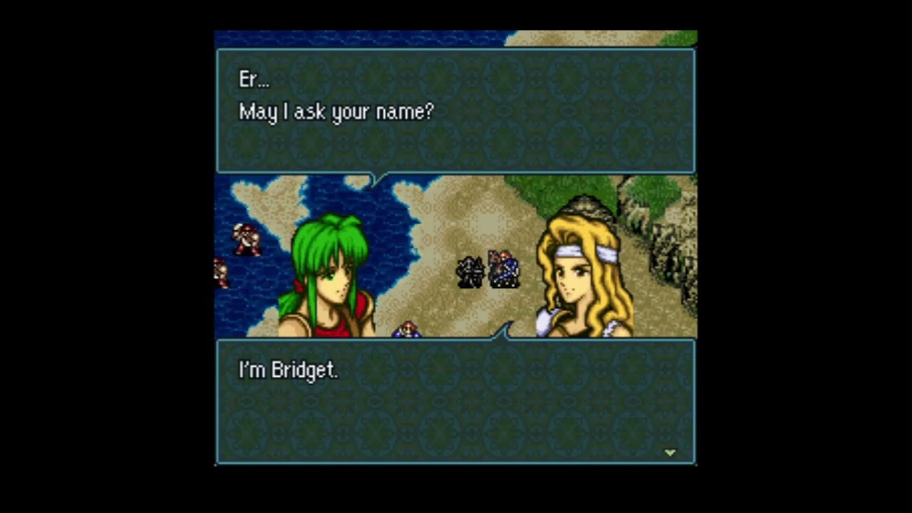 Fire Emblem 4 - Weird Little Man Hits on Bridget