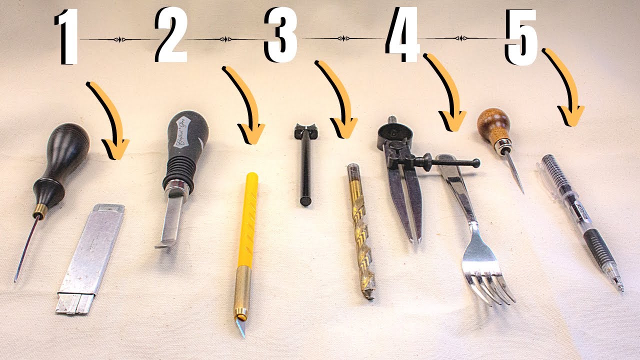 5 Alternatives to the 5 MOST USED Leather-craft tools  &  