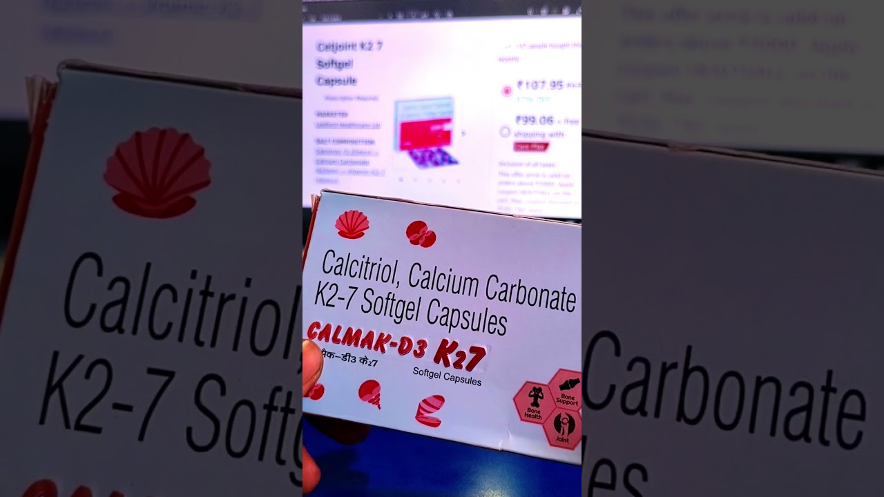 Calcitriol Calcium Carbonate Vitamin k2-7 | k27 capsules | Caltes K2 7 Capsule | Vitamin d3