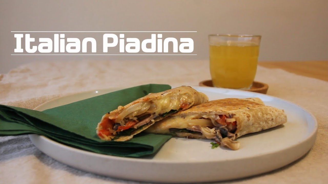 🇮🇹How to make Italian wrap Piadina | quick and easy lunch recipe | lunch menu idea