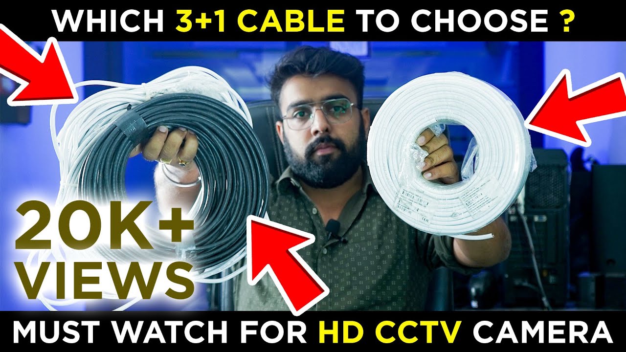 Watch this before installing HD CCTV Camera | 3+1 Cable Selection Guide