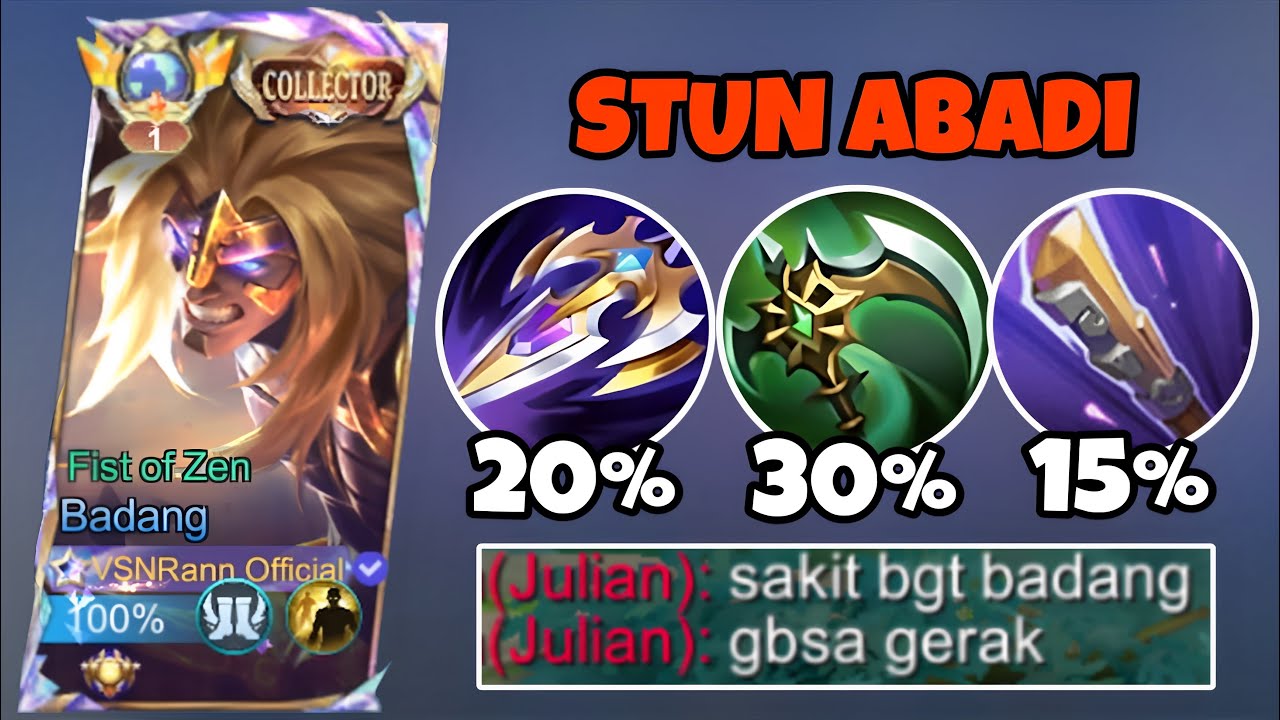 SOLO RANK FULL BUILD ATTACK SPEED GAMEPLAY, MONTAGE BADANG  | TOP GLOBAL BADANG | MOBILE LEGEND!!