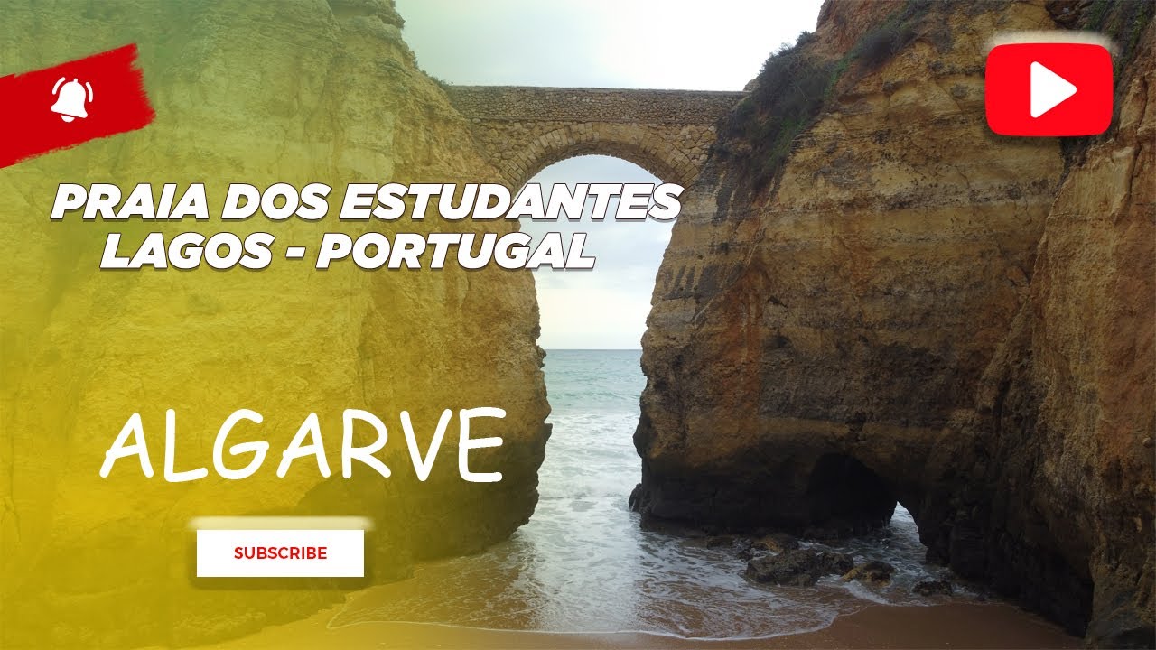 Praia dos Estudantes Lagos Algarve - Walk in - Drone4k