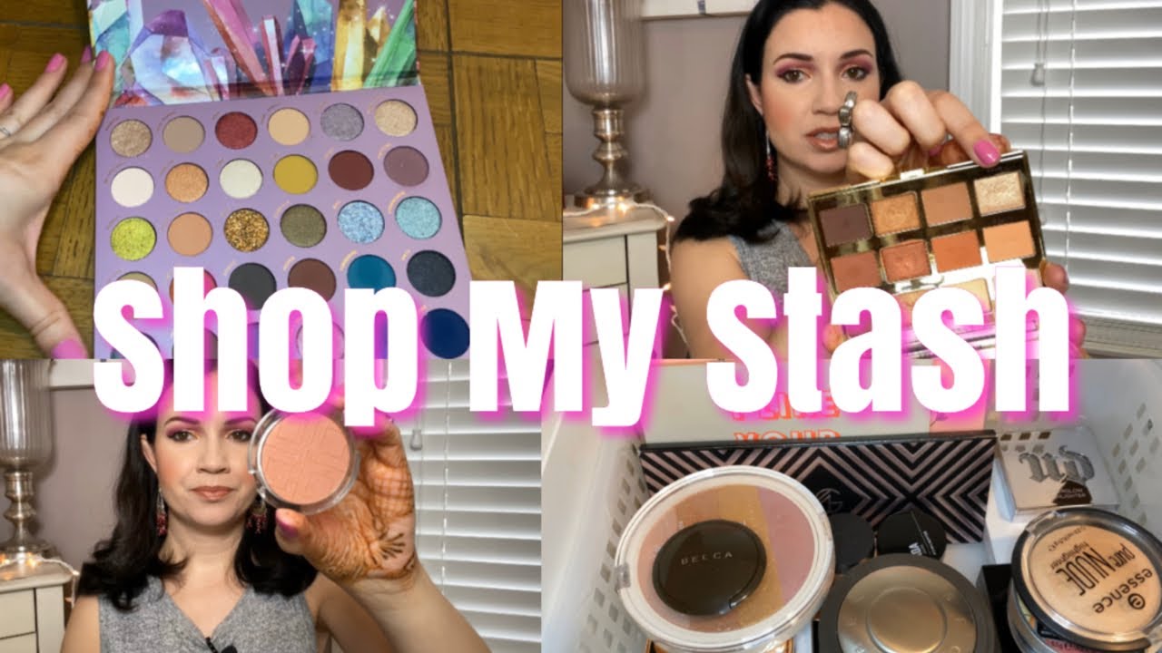 SHOP MY STASH// MAKEUP BASKET//Travel Makeup Bag Edition!