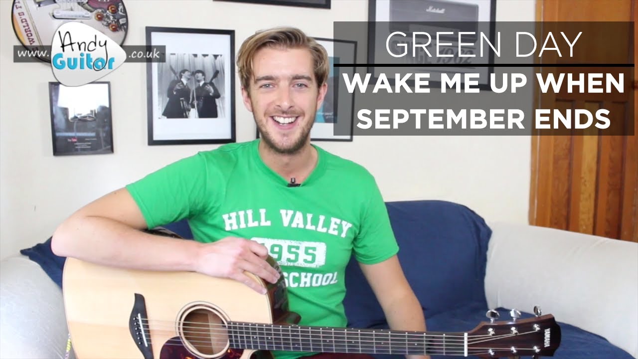Wake Me Up When September Ends Green Day Guitar Tutorial (How to play) EASY song