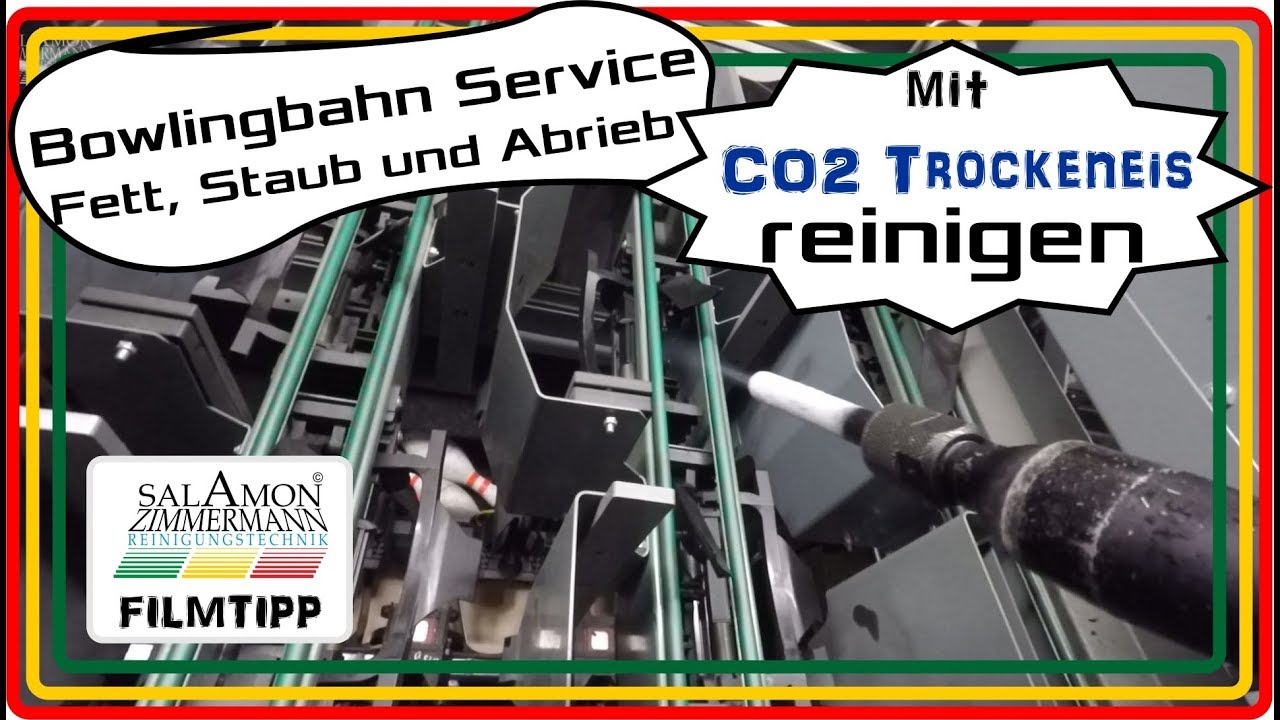 Bowlingbahn funktioniert wieder mit CO2 Trockeneis