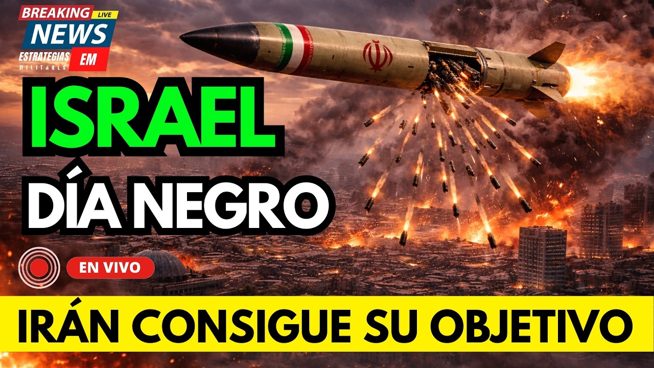 🚨 NOTICIAS IRÁN LANZA MISILES DE RACIMO A ISRAEL Y PROVOCA EL CAOS