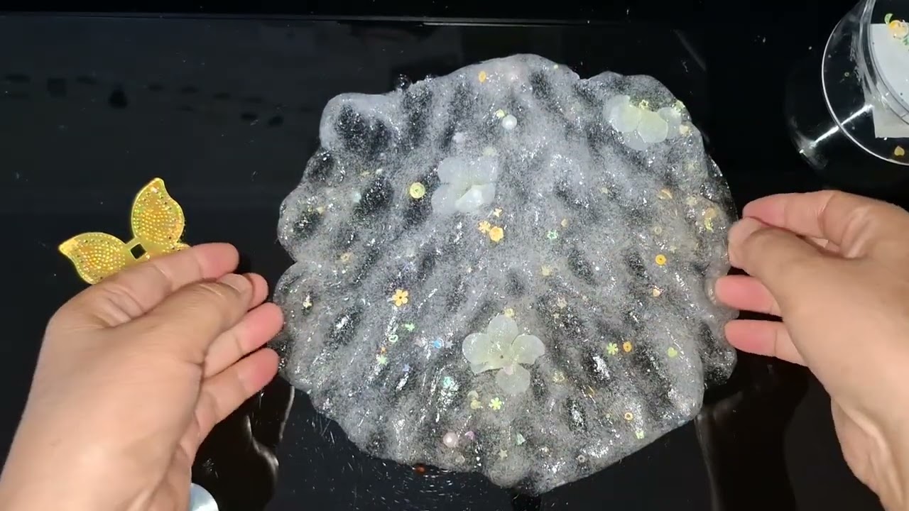 asmr slime mixing