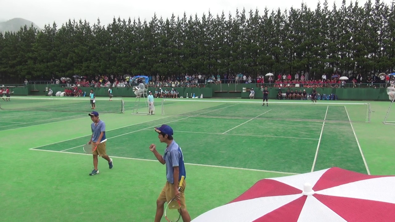 2017年IH ソフトテニス 男子 団体 1回戦 霞ヶ浦（茨城） vs 鹿児島商（鹿児島）