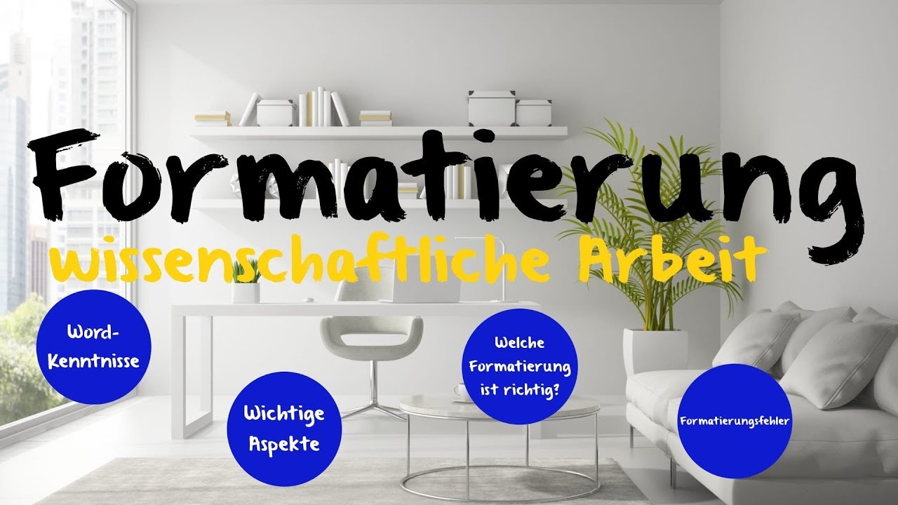 Formatierung Bachelorarbeit Masterarbeit Hausarbeit