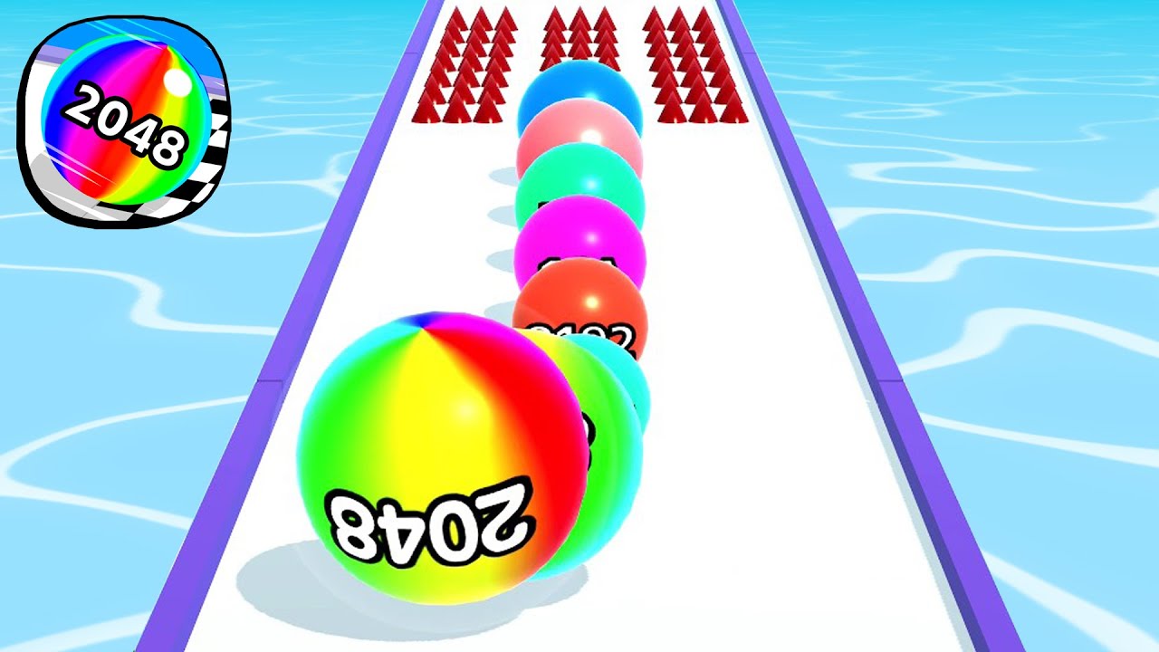 Ball Run 2048 - All Levels Gameplay Android, iOS ( Levels 4600 )