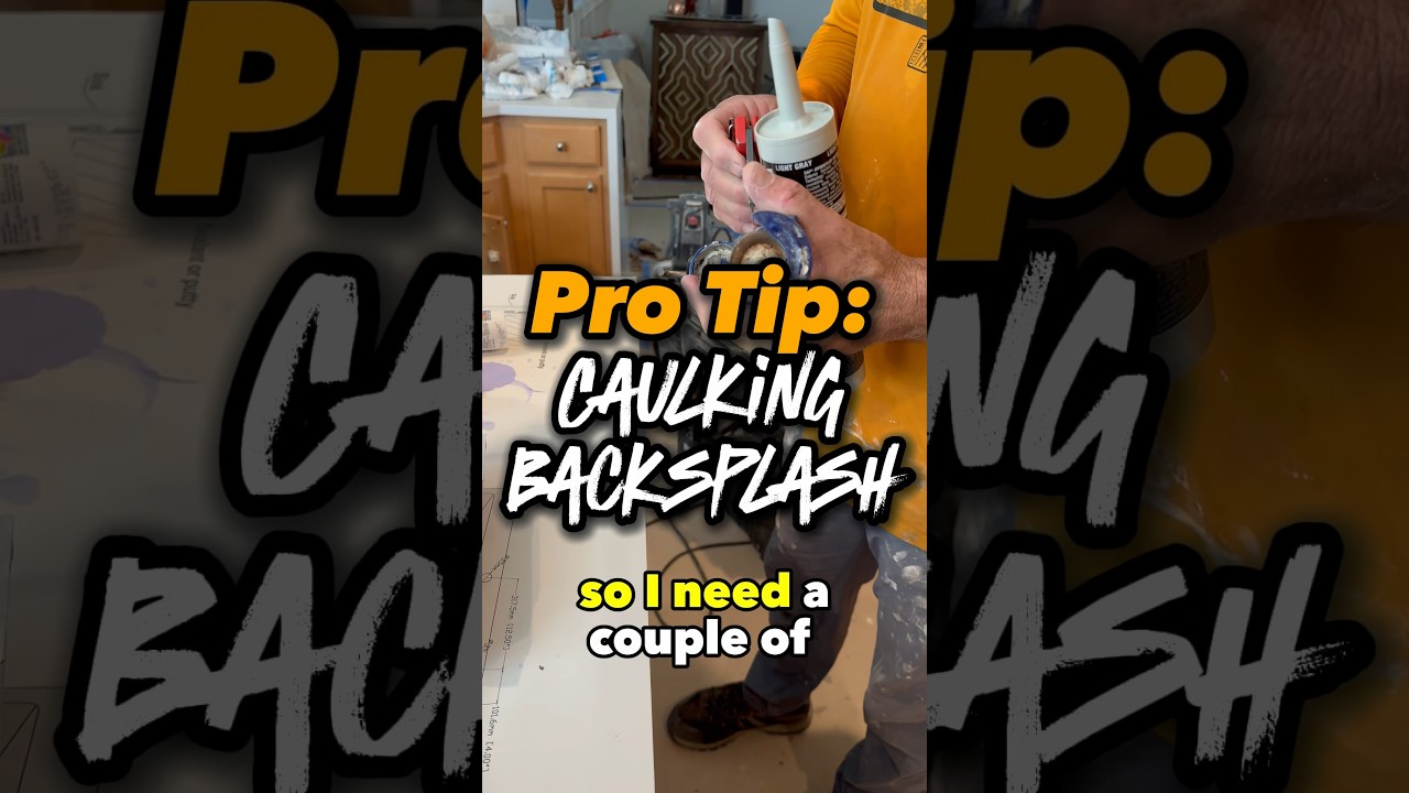 Learn which type of caulking you need when you&rsquo;re sealing a backsplash. #diy