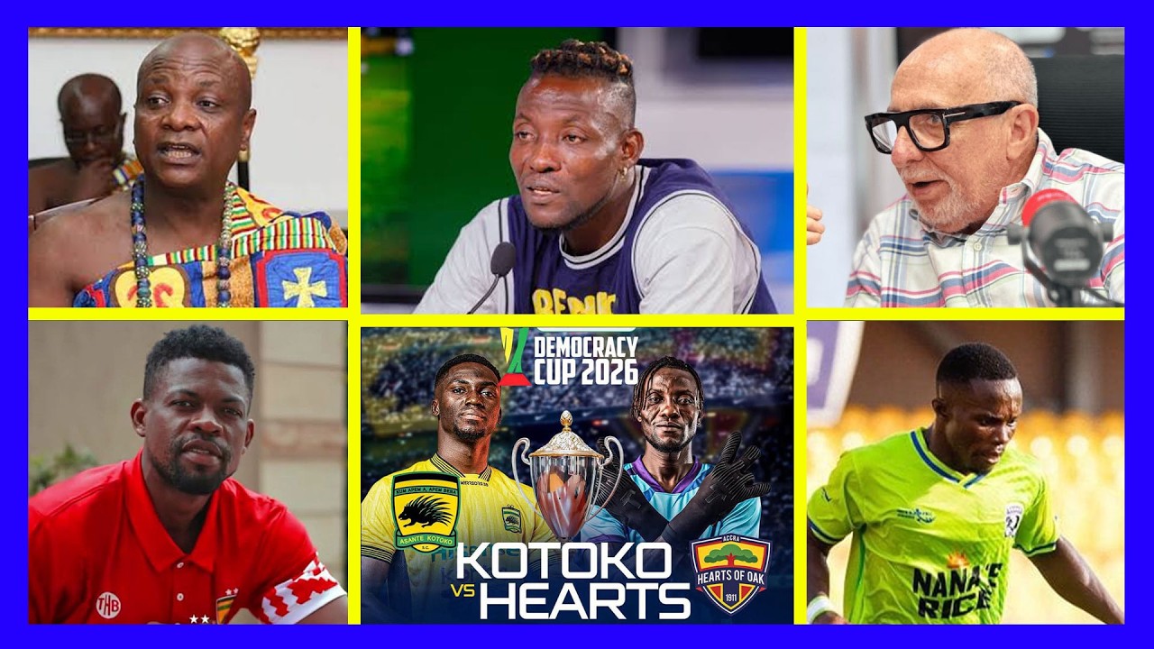LIVE: Hearts of Oak arrives in Kumasi Ben Asare included , Asante Kotoko stories included