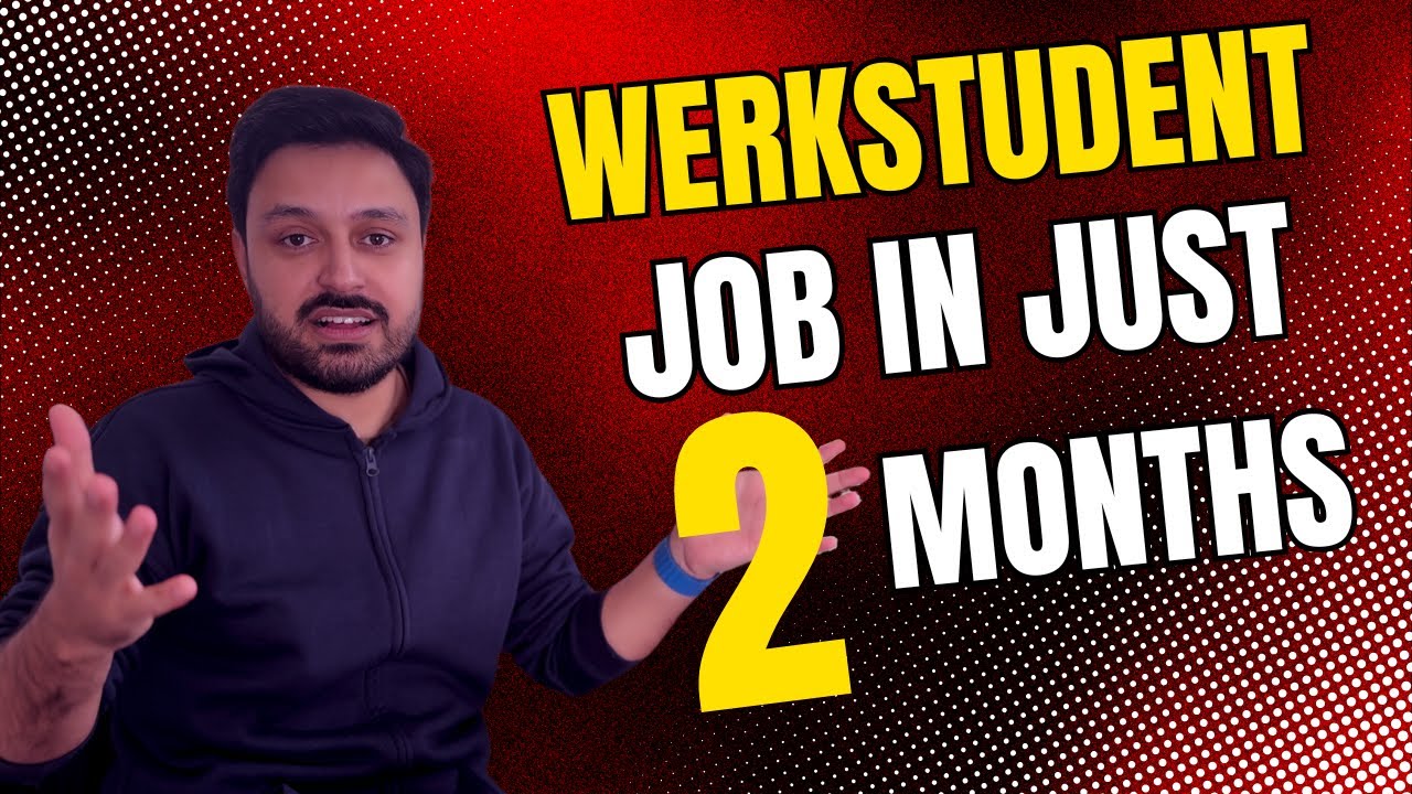 How I got Werkstudent Job in JUST 2 months in Germany