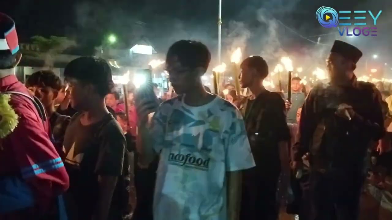 Pawai Obor Desa Bayalangu Dalam Rangka Menyambut Bulan Ramadhan 1447 H, 14-Februari-2026 QEEY VLOG