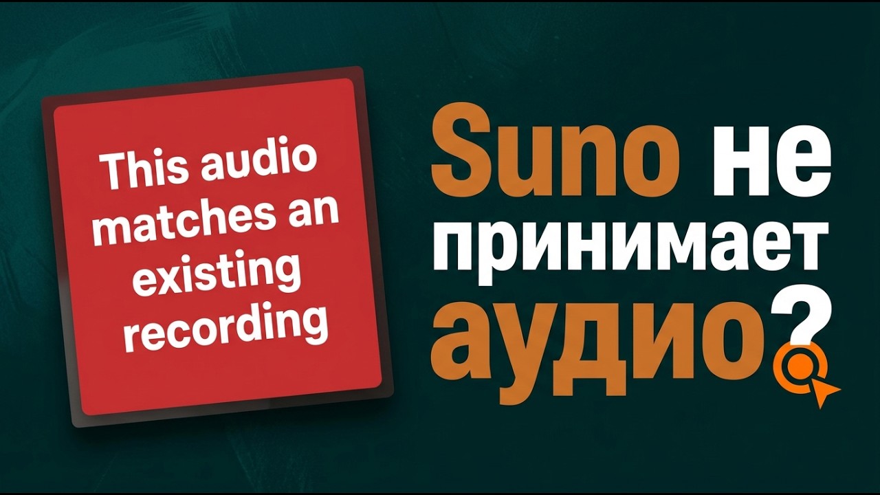 Suno not accepting audio? 2-minute fix (working method 2026)