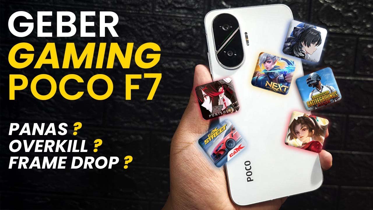 GEBER POCO F7 GAMING  RATA KANAN | TEST FPS REALTIME DAN SUHU 🔥 