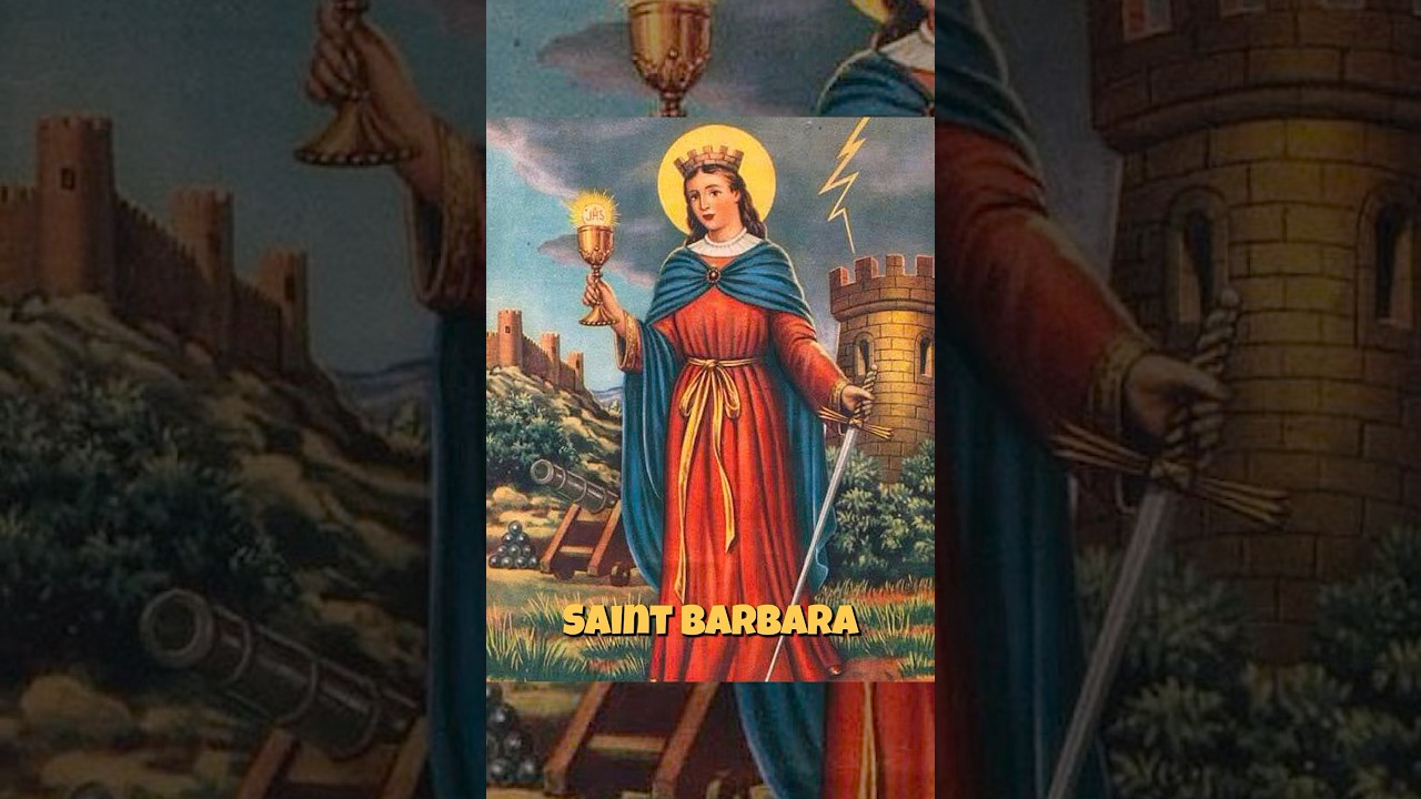 St. Barbara #saintbarbara #saint #catholicsaint #christianity #jesus #mary #love #faith ##miracle