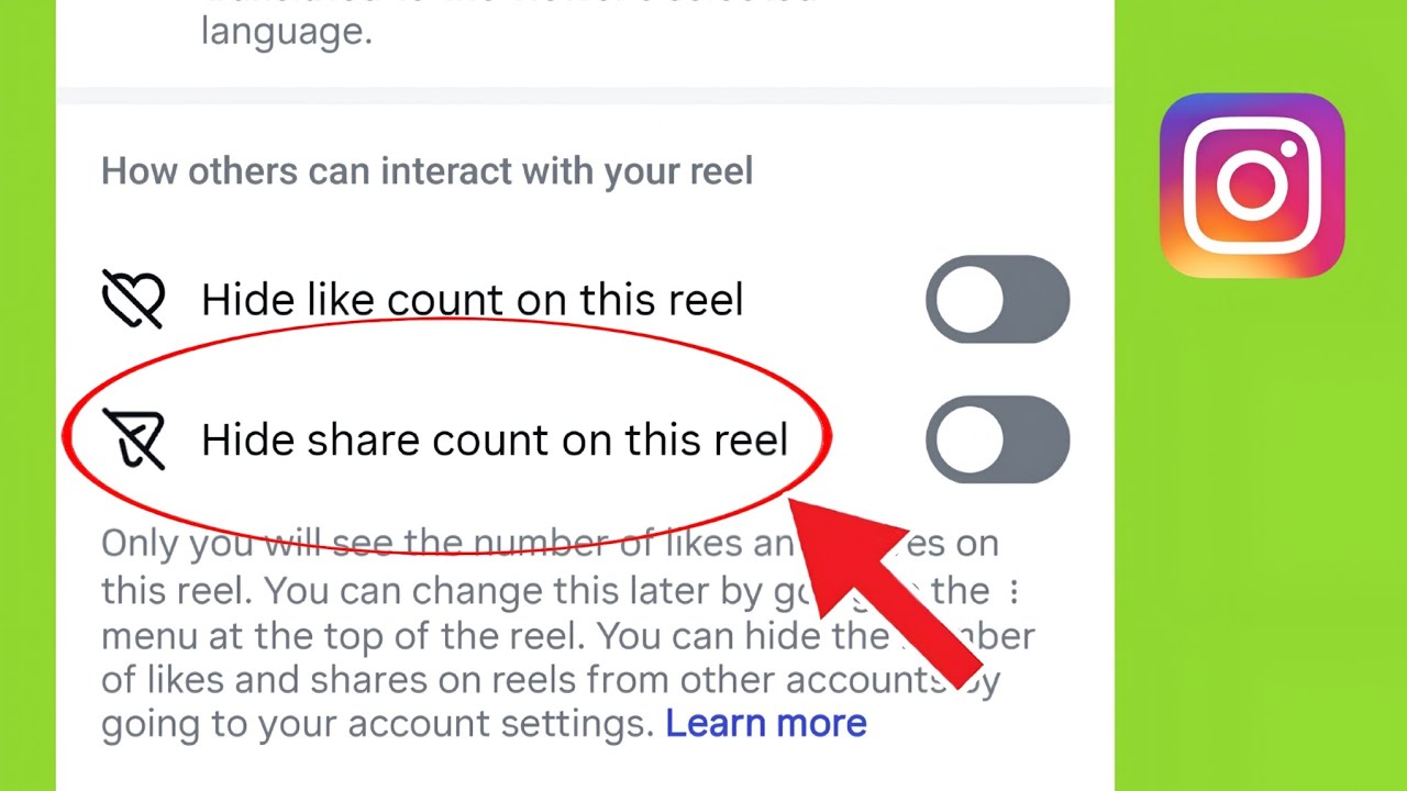 hide share count on this reel kya hota hai | hide share count on this post ka matlab kya hota hai