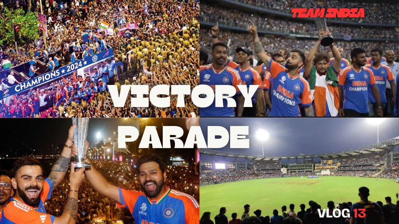 Celebrating Team India's Victory at Marine Drive & Wankhede Stadium | T20 World Cup 2024 | Vlog  13