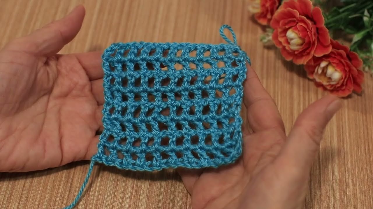 HOW TO CROCHET A MESH STITCH FOR BEGINNERS STEP BY STEP