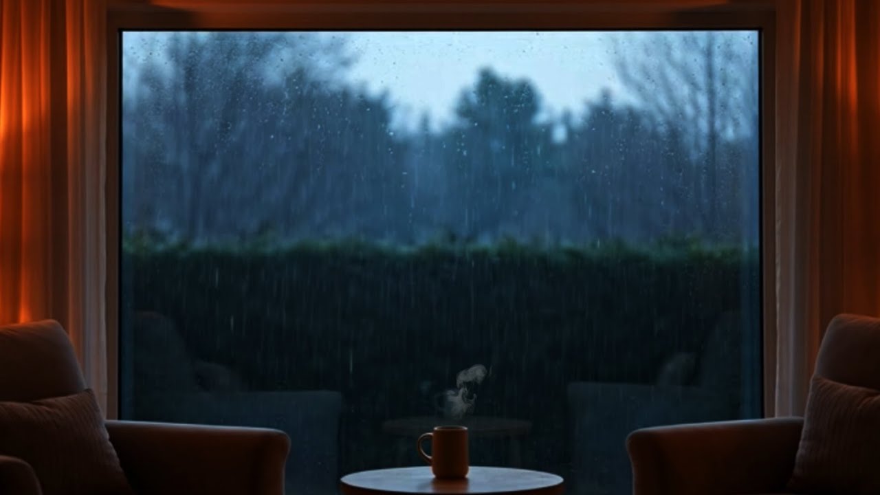 Gentle Rain Sounds for Insomnia | Cozy Indoor Rain Ambience