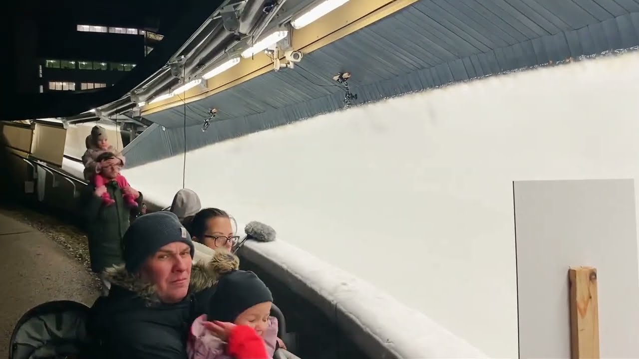 Skeleton racing at Sigulda in Latvia
