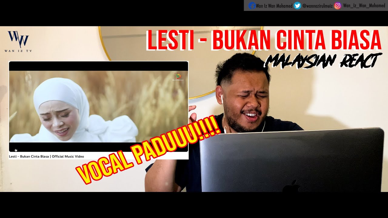 REACTION | Lesti - Bukan Cinta Biasa | Official Music Video - Malaysian React