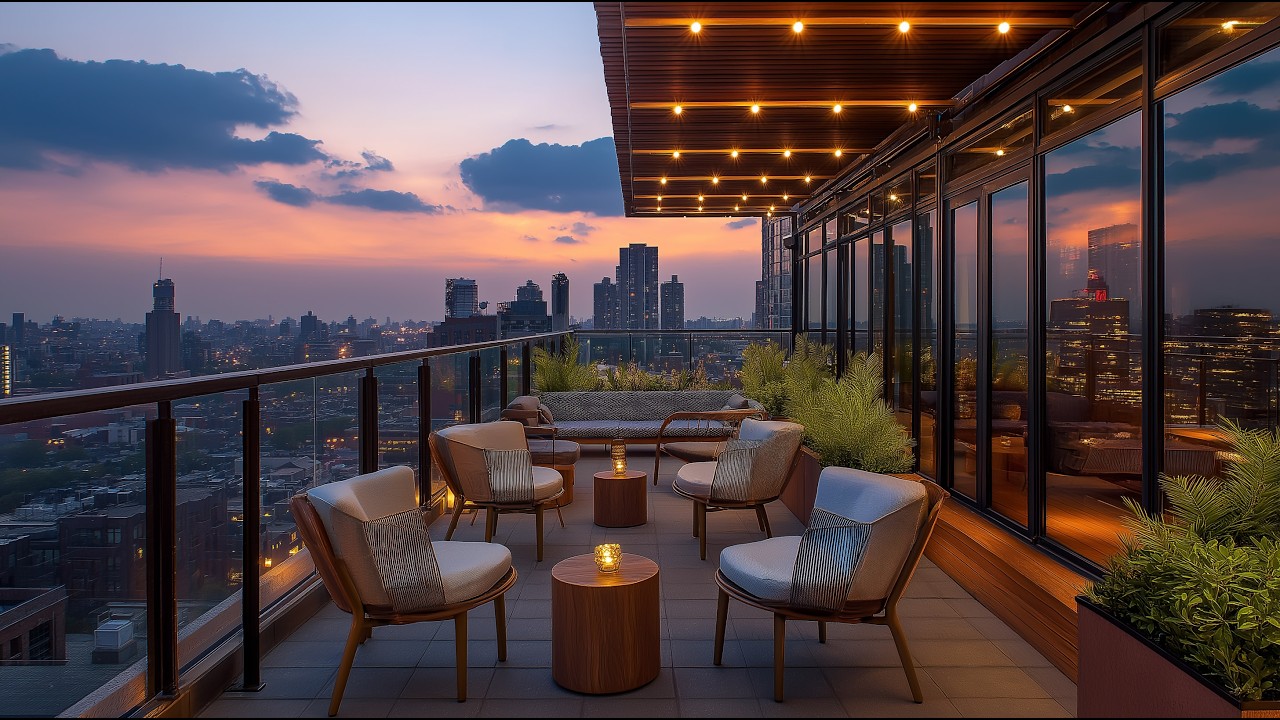 Rooftop Social Groove (Light Guitar + Gentle Rhythm)