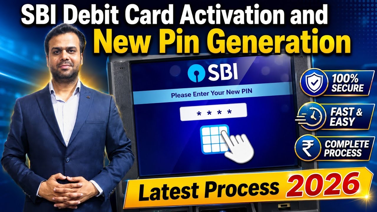 Sbi debit card Activation and new pin generation latest process 2025 | sbi atm card pin generation