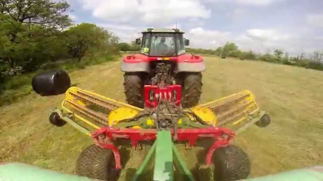 Mac Attach with McHale F550 Baler & Massey Ferguson 6480 in action