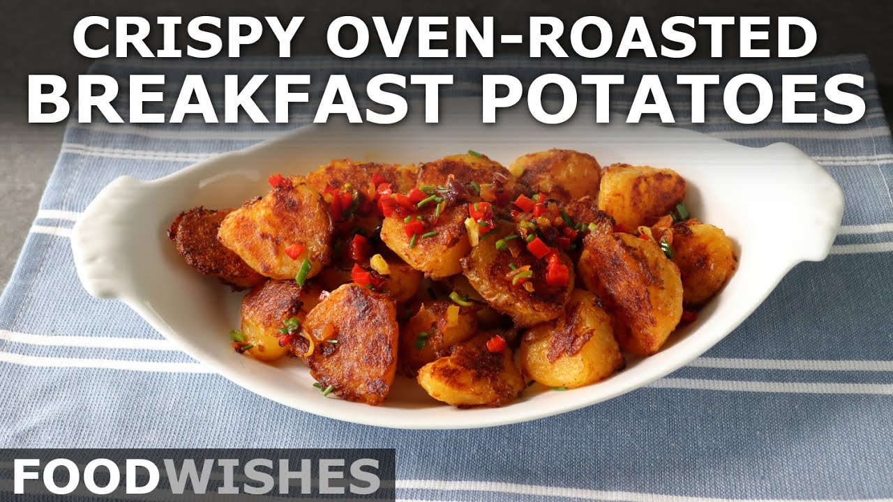 Хрустящий картофель на завтрак, запеченный в духовке | Пожелания к еде
