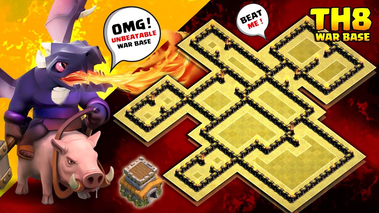 TH8 War Base 2018 | New UNBEATABLE Base | Anti All | Clash of clans