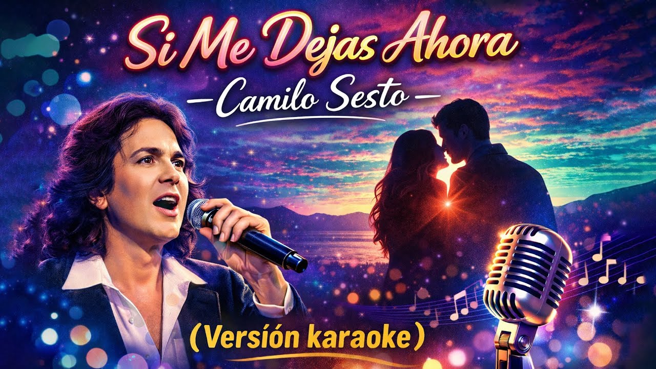 Si Me Dejas Ahora - Camilo Sesto ( Versión karaoke)