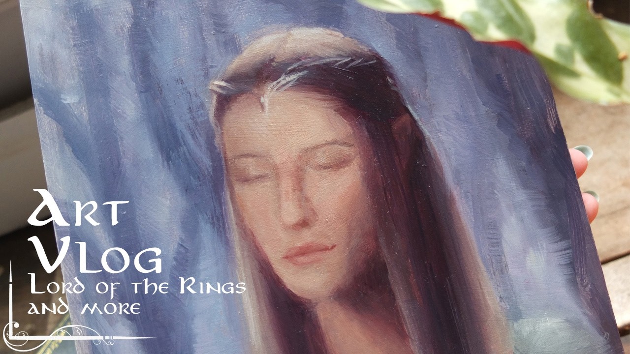 Art Vlog(ish) & Painting Process | Lord of the Rings🏹