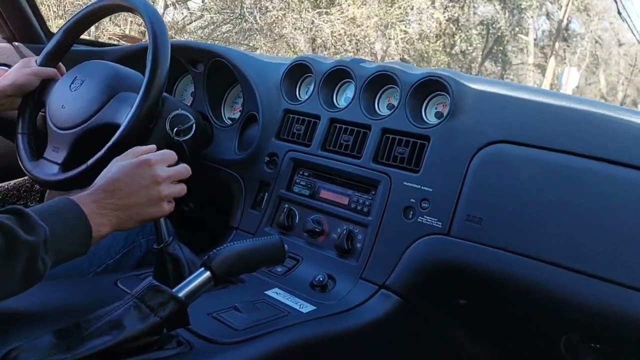 2001 Dodge Viper ACR drive - in car footage