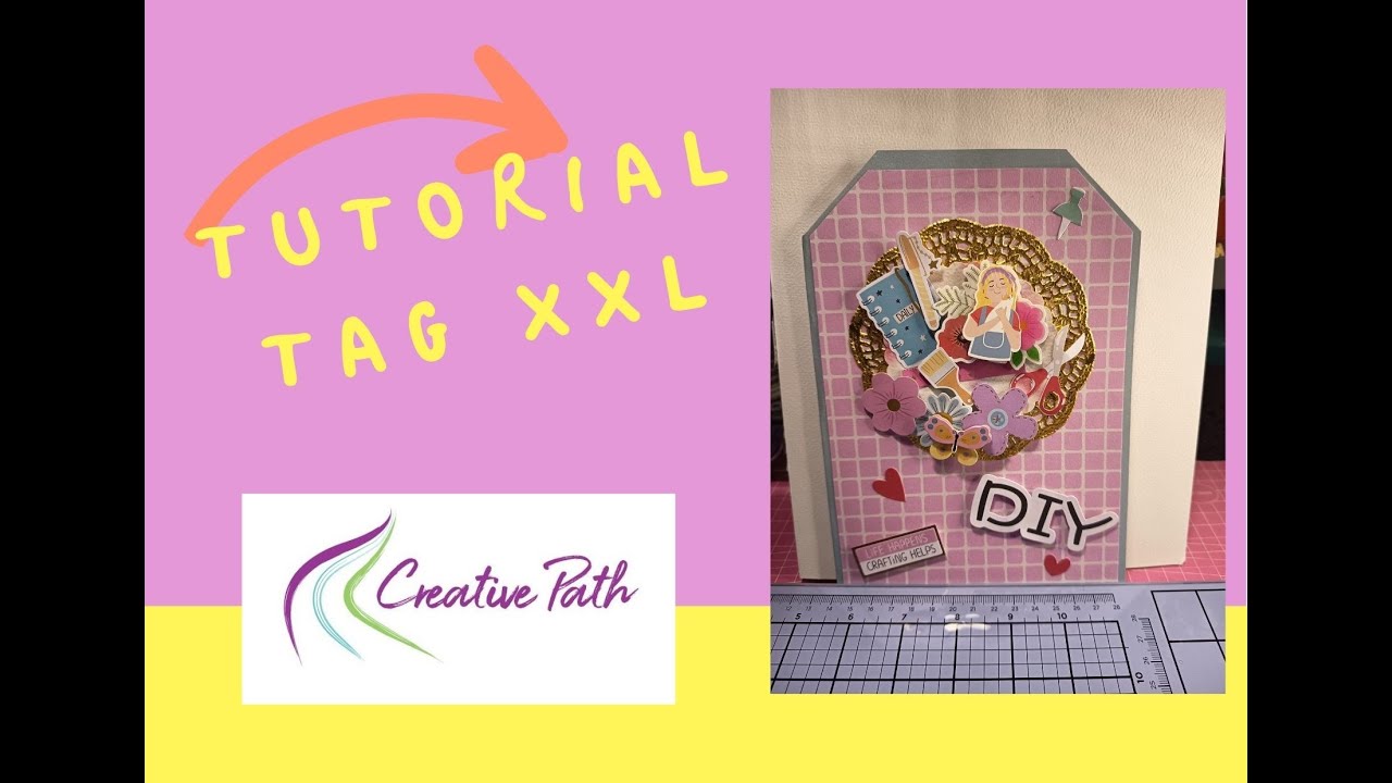 ✨❤Tutorial TAG XXL con la colección de THE CREATIVE PATH #scrapbooking #manualidades