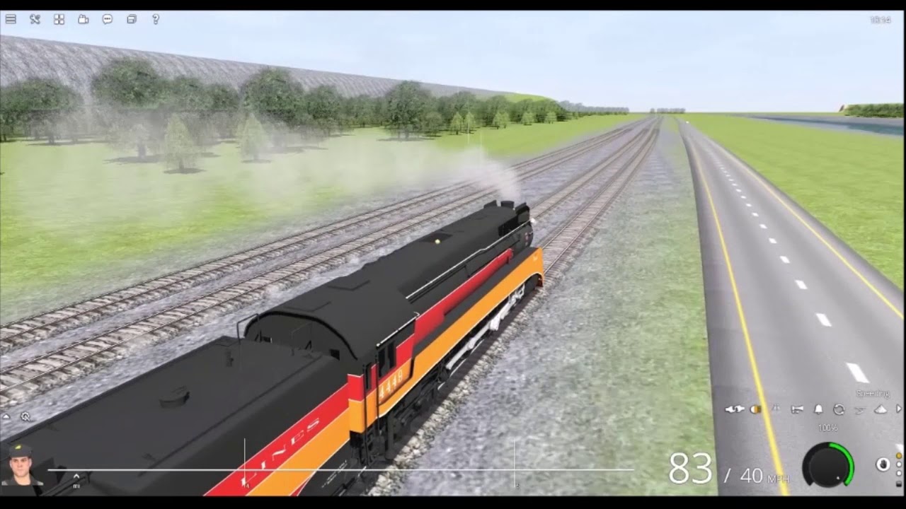 THE EGGLINER RACES??!?! ATSF Eggliner vs SP 4449 in Trainz 2020