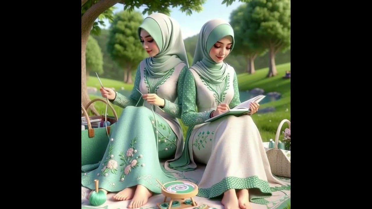 Islamic Anime Sisters Life ✨🥰