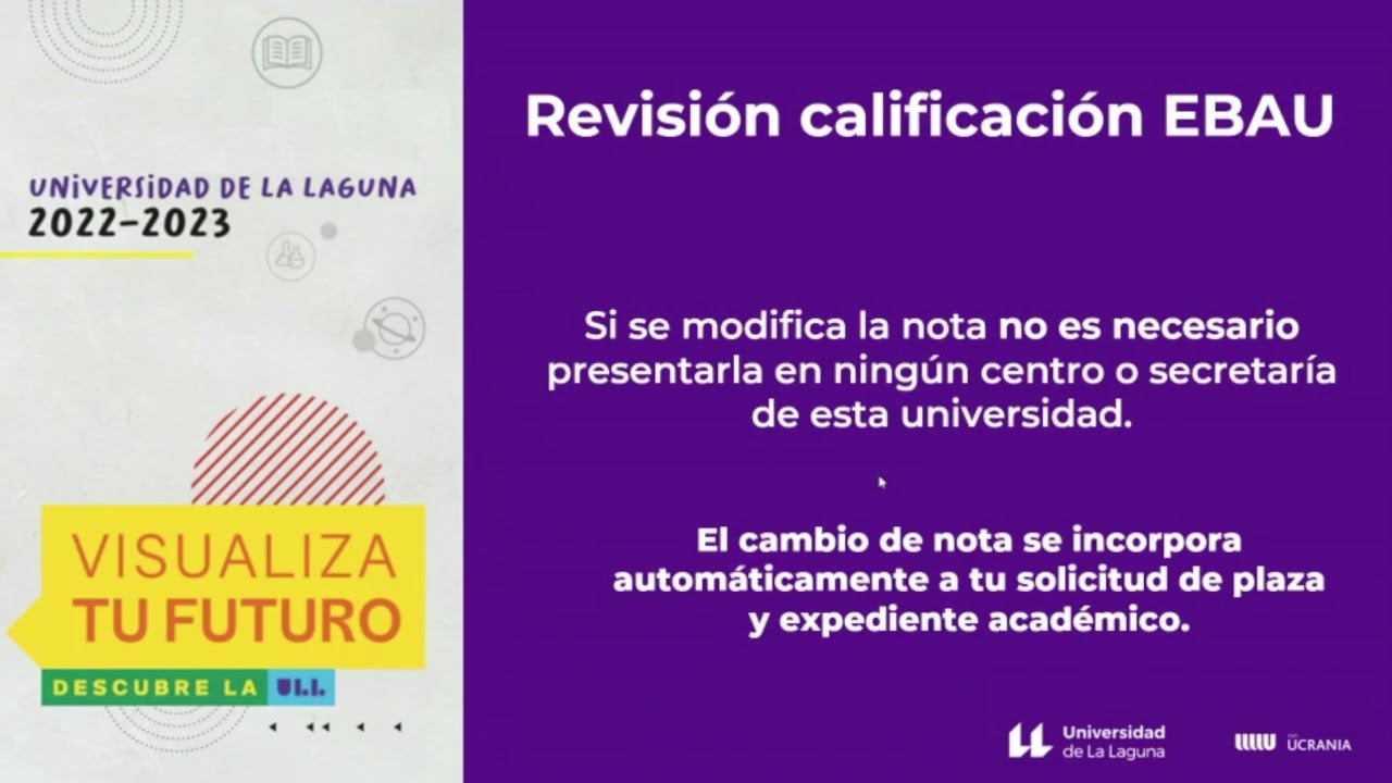 Solicitar plaza en la ULL curso 22-23