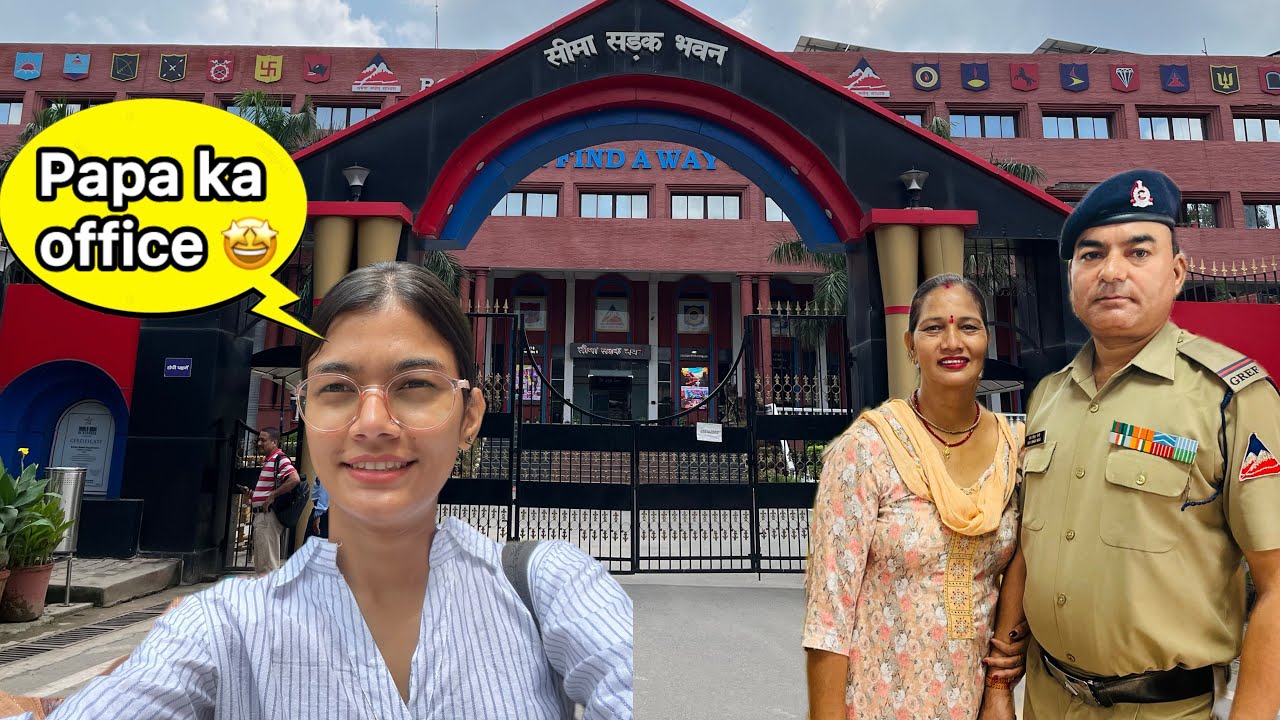 आज हम गए Papa ke Office😍 | BRO head quarter | Army Canteen | New Delhi | Vlog-285