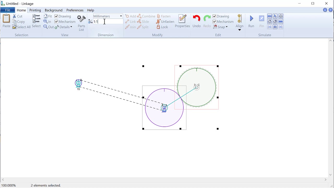 Planetary Gear Planet-Carrier-Drive Tutorial with Linkage