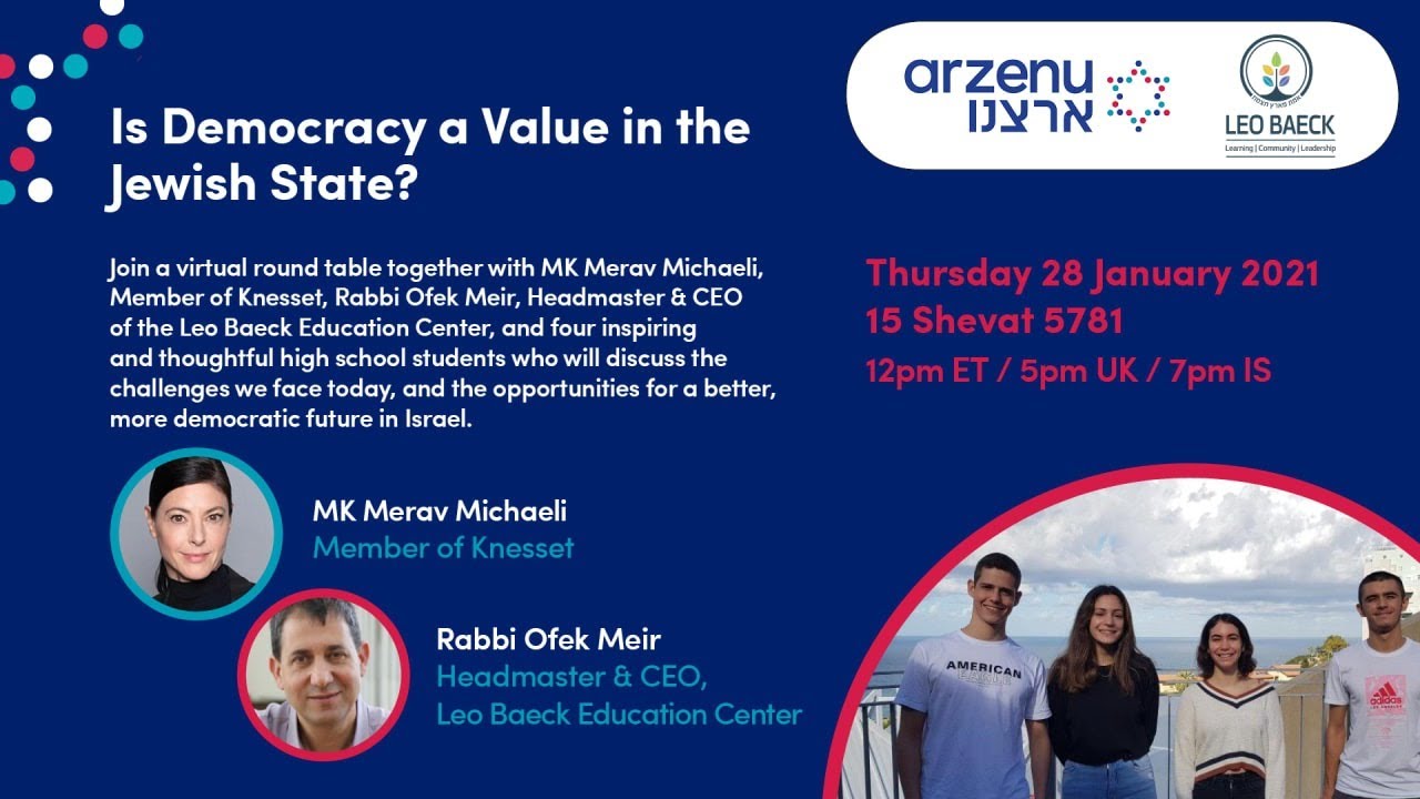 LIVE: Is Democracy a value in the Jewish State
