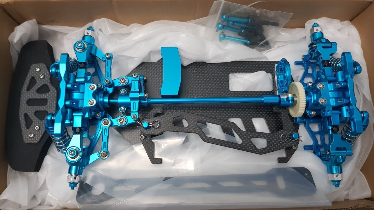 Rc car 1/10 Metal & Carbon Fiber Chassis Tamiya TT02 TT-02 oi3 4k