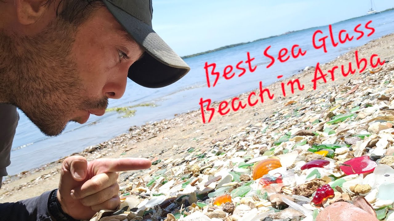 Loads of Red and Orange Sea Glass in Aruba!!!