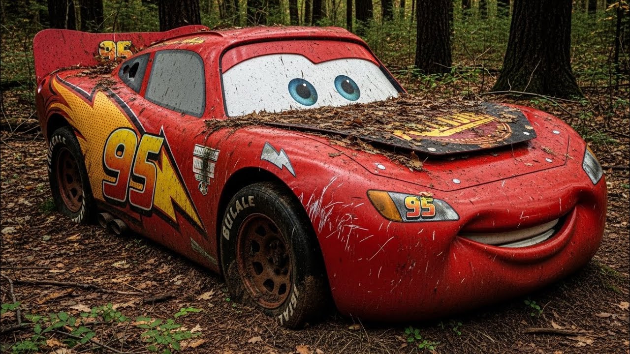 LOST IN THE FOREST 😱 | Lightning McQueen 2006 Reborn from Rust to Perfection