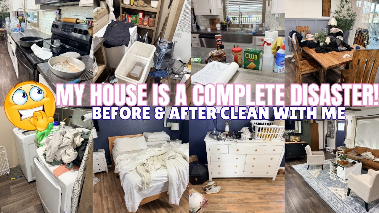 *NEW* MY HOUSE IS A COMPLETE DISASTER | CLEAN WITH ME | CLEANING 2026| before and after