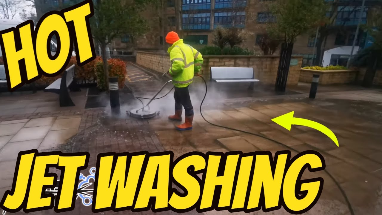 Very Satisfying Hot Power Washing
